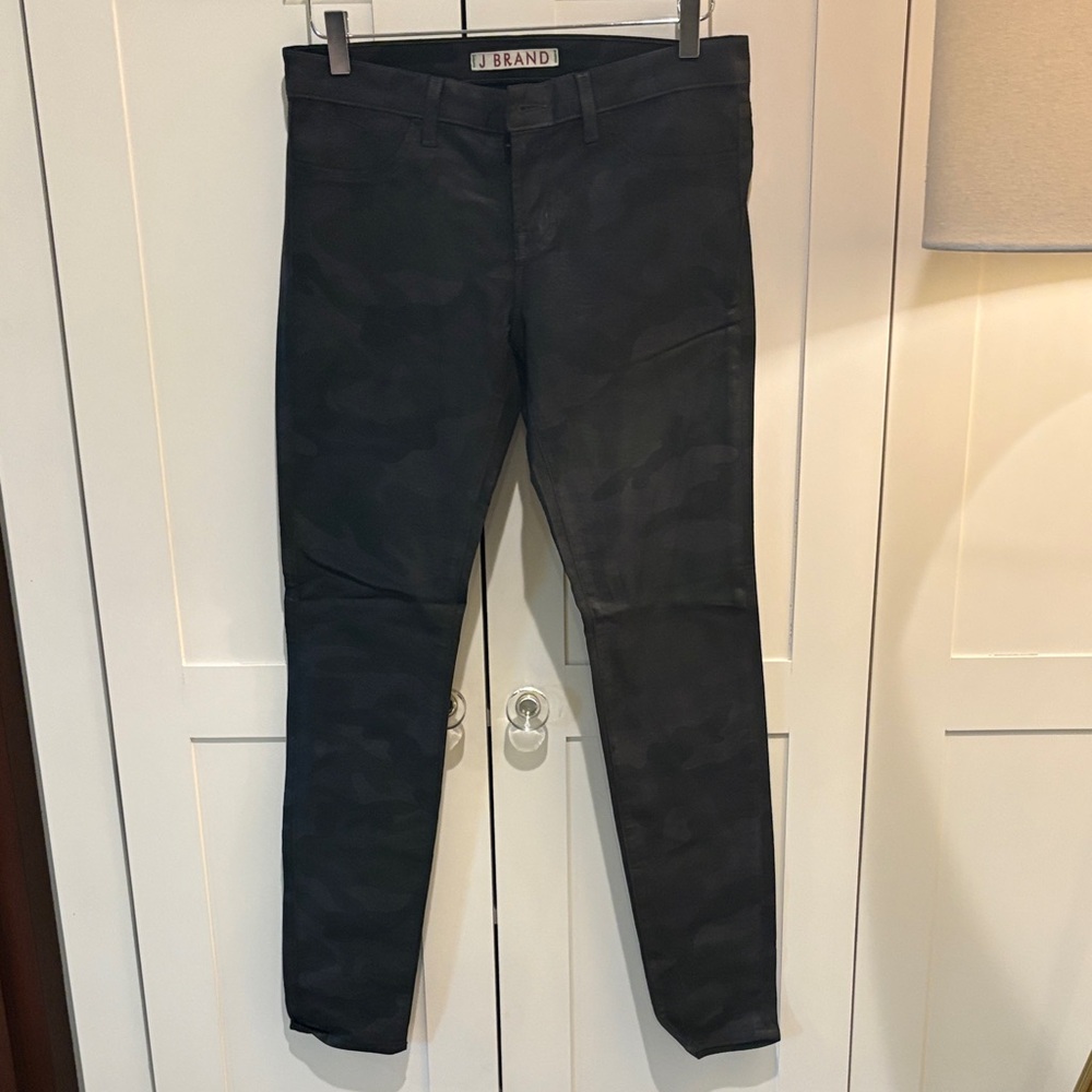 J Brand Black Camouflage Pants in Brigade